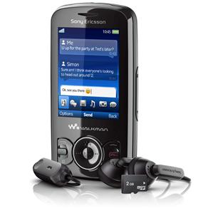 Celular Desbloqueado Claro Sony Ericsson W100 Walkman™ Preto c/ Câmera 2MP, Rádio FM, Bluetooth, Fone de Ouvido e Cartão de 2GB