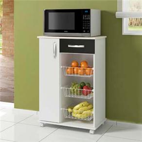 Balc&atilde;o para Micro - ondas c / Fruteira Multiuso Big Domus 449261 Big Uso - Branco - cod. 36722
