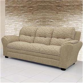 Sof&aacute; 3 Lugares Lino Forte Bamboo - Bege - cod. 36826