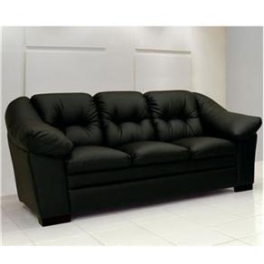 Sof&aacute; 3 Lugares Lino Forte Classic - Preto - cod. 36840