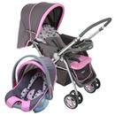 Carrinho de Bebê Cosco Reverse Travel System c/ Bebê Conforto CD200TS - Rosa