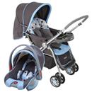 Carrinho de Bebê Cosco Reverse Travel System c/ Bebê Conforto CD200TS - Azul
