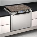 Fogão de Embutir Electrolux 5 Bocas i.Kitchen 76EIX c/ Grill, Timer e Painel Touch Screen - Inox