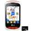 Celular Desbloqueado Claro LG Wink Style T310 Branco/Laranja c/ Câmera 2MP, Rádio FM, MP3 Player, Touch Screen, Bluetooth, Fone de Ouvido e Cartão 2GB