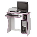 Mesa p/ Computador EDN Livia 6708 - Branco e Rosa