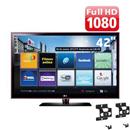 TV 42" LED LG 42LE5500 Full HD c/ Conexão à Internet*, Entradas HDMI e USB, Conversor Digital e Bluetooth - 120Hz + Suporte de Parede