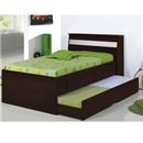 Cama Bibox Teen Solteiro Gelius c/ Cama Auxiliar - Tabaco