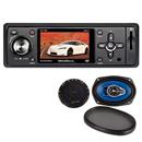 DVD Automotivo WeBox WX-1300 c/ Tela 3", Entrada Auxiliar, USB e Slot p/ Cartão + Alto-falante H-Buster Kit BSTC 6963