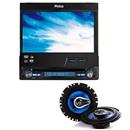 DVD Automotivo Philco PCA610 c/ Tela 7", Entrada Mini USB e Slot p/ Cartão + Par de Alto-Falantes H-Buster 6" BSLT 633U Triaxial