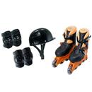 Kit Patins Ajustável By Kids - Preto/Laranja