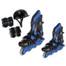 Kit Patins In Line Conthey New Basic Azul/Preto