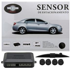 Sensor p / Estacionar Sur - Vision c / 4 Sensores Sonoros e Visor 6508 - Preto - cod. 167492