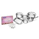 Conjunto de Panelas Tramontina Solar c/ Fundo Triplo - 6 Peças + Faqueiro Tramontina Malibu Inox - 42 Peças