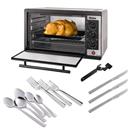 Forno Elétrico Philco 42 L - 110V + Faqueiro Tramontina Malibu 91 Peças - Inox