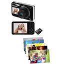 Câmera Digital Samsung PL120 Preta 14.2MP, LCD 2.7", LCD Frontal 1.5", Zoom Óptico 5x, Vídeo HD + Cartão 4GB + 50 Revelações Digitais*
