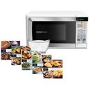 Forno de micro-ondas Consul Facilite Uso Fácil CMP25AB c/ Pote Uso Fácil - 20 L - 110V + Kit Larousse 100% Prazer - 5 Volumes