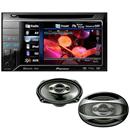 DVD Automotivo Pioneer AVH-P3280BT c/ Tela 5,8", Bluetooth e Interface c/ iPod e iPhone + Alto-Falante Pioneer TS-A6983S Basalto Quadriaxial 6x9"