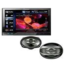 DVD Automotivo Pioneer AVH-P4280DVD c/ Tela 7", Slot p/ Cartão e Interface c/ iPod e iPhone + Alto-Falante Pioneer TS-A6983S Basalto Quadriaxial 6x9"