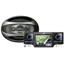 DVD Automotivo GT Sound GTX1800 c/ Tela 3,5", GPS, Entrada Auxiliar, USB, Slot p/ Cartão e Bluetooth + Alto-Falante Pioneer TS-A6993S Pentaxial 6x9"