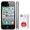 iPhone 4 Apple 32GB Desbloqueado Claro c/ Câmera 5MP, 3G, MP3 Player, GPS, Wi-Fi, Bluetooth e 32GB de Memória + Chip Único Claro Pré-Pago