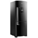 Refrigerador Brastemp Frost Free Duplex allblack Inverse BRE50NE c/ Freezer Invertido e Controle Eletrônico - 422L