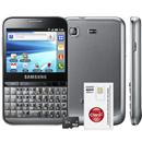 Smartphone Claro Samsung Galaxy Pro Preto Android 2.2, QWERT, Wi-Fi, 3G, Câmera 3.2 MP, FM, MP3, Touch, Fone e Cartão 2GB + Chip Único Claro Pré-Pago