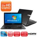Notebook Gateway NV55C04B c/ Intel Core i3-380M, 4GB, 500GB, Gravador de DVD, Leitor de Cartões, Webcam, LED 15.6" e Windows 7