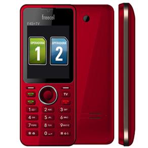 Celular Desbloqueado Freecel F45 Vermelho c/ Câmera 1.3MP, Dual Chip, Rádio FM, MP3 Player, Bluetooth, Fone de Ouvido e TV Grátis - Celulares Desbloqueados 378491