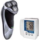 Barbeador Philips Seco e Molhado AquaTouch Plus AT891/14 + Aparelho de Pressão Oregon Automático de Pulso c/ Memória e Visor de LCD - BPW120