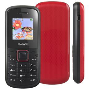 Celular Desbloqueado Huawei G3511 Preto/ Vermelho Dual Chip c/ Rádio FM, MP3 e Fone de Ouvido