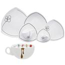 Aparelho de Jantar, Chá e Café Oxford Order Diamante Fun XM42-7511 - 42 Peças + Tigela de Porcelana Oxford Bolo de Caneca c/ Asa 300ml - Branca/Marrom