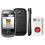 Celular Desb. Claro Samsung Corby DJ c/ Câm. 2.0MP, Rádio FM,MP3,Wi-Fi,Bluetooth,Touch S. ,Fone de Ouvido e Cartão de 2GB + Chip Único Claro Pré-Pago
