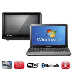 Netbook Samsung NC215-AD1 c/ Intel Atom N455, 2GB, 500GB, Bateria Solar, Leitor de Cartões, Wireless, Bluetooth, Webcam, LED 10.1´´ e Windows 7 - Netbook 413655