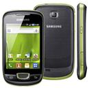 Celular Desbloqueado Samsung Galaxy Mini Preto/Verde Android 2.2, Wi-Fi, 3G, Câmera 3.2, GPS, MP3, Rádio FM, Bluetooth, Touch Screen e Fone de Ouvido