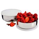 Conjunto de Potes Euro Home em Inox com Tampas ...