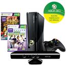 Console Microsoft Xbox 360 com 4GB de Memória + Kinect + Game Kinect Sports + Game Kinect Adventures - X360