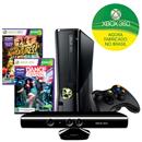 Console Xbox 360 c/ 4GB de Memória + Kinect + Jogos Kinect Adventures e Dance Central - Microsoft