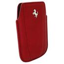 Capa de Couro Vertical Ferrari Modena p/ iPhone - Vermelho