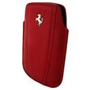 Capa p/ BlackBerry Vertical Ferrari Modena em Couro legítimo - Vermelho