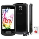 Celular Desbloqueado LG P500 Preto c/ Câmera 3.2MP, Wi-Fi, Android 2.2, 3G, Bluetooth, Rádio FM, MP3 e Cartão 2GB + Chip Único Claro Pré-Pago