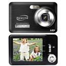 Câmera Digital NewLink HD Platinum CD107 Preto c/ LCD 2,5”, 15,2MP, Vídeo HD 720p, Detector de Face e Sorriso