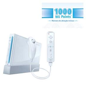 Console Nintendo Wii Branco + 1.000 Wii Points - Wii - Consoles Wii 473621