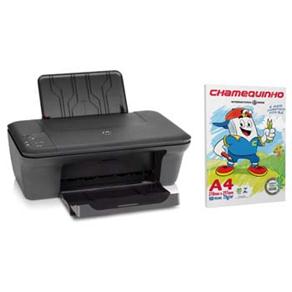 Multifuncional HP Deskjet 2050 CH350C Preta + Papel Sulfite Chamequinho Branco A4 100 Folhas CEQ075C - Jato de Tinta 1000031354