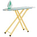 Tábua de Passar Roupa Dobrável Tramontina Classic + Ferro a Vapor Arno Ultragliss Diffusion FU40 - Branco/Verde 220v