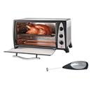 Forno Elétrico Philco Steel c/ Grelha Deslizante, Assadeira e Pegador - 42L + Mini Mixer Britânia