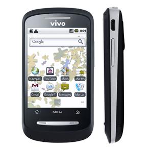 Celular Desbloqueado Vivo ZTE X850 com Câmera 2MP, Android 2.1, Wi-Fi, 3G, Rádio FM, Touch Screen, Bluetooth e Fone de Ouvido