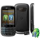 Celular Desbloqueado Motorola Fire XT317 Preto Dual Chip com Câmera 3MP, Android 2.3, Qwerty, MP3, FM, 3G, GPS, Wi-Fi, Bluetooth, Fone e Cartão 2GB