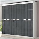 Guarda-Roupa Bartira Firenze com 6 Portas e 3 Gavetas Internas - Branco/Ônix