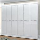 Guarda-Roupa Bartira Firenze com 6 Portas e 3 Gavetas Internas - Branco