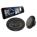 DVD Automotivo Pósitron SP4551 c/ Tela 3", Sintonizador de TV, USB e Slot p/ Cartão + Alto-falante Pósitron QRx-P6960 Quadriaxial 6x9" - 60 W